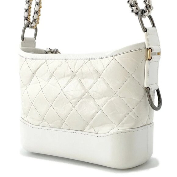 CHANEL Gabriel Size Small Aged Calf Leather White - Picture 2 of 15